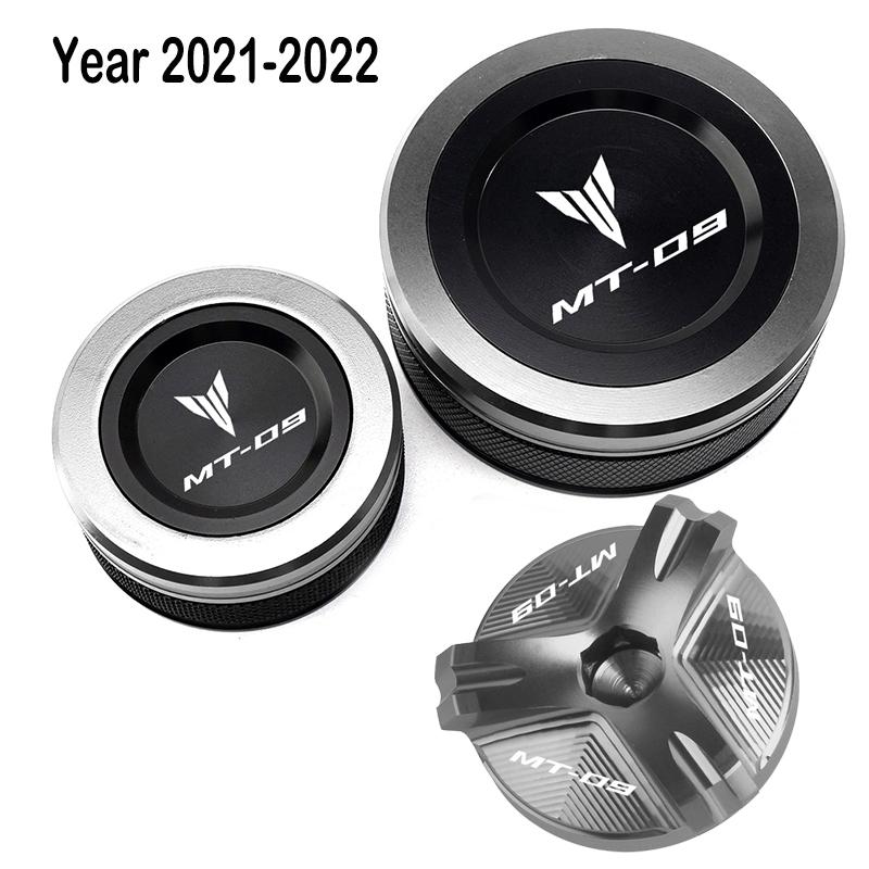 Pro Yamaha MT09 MT-09 MT 09 Tracer SP FZ09 FJ09 2013-2022 Motocykl Přední zadní brzdová kapalina Nádržka Víko nádrže Olejová náplň
