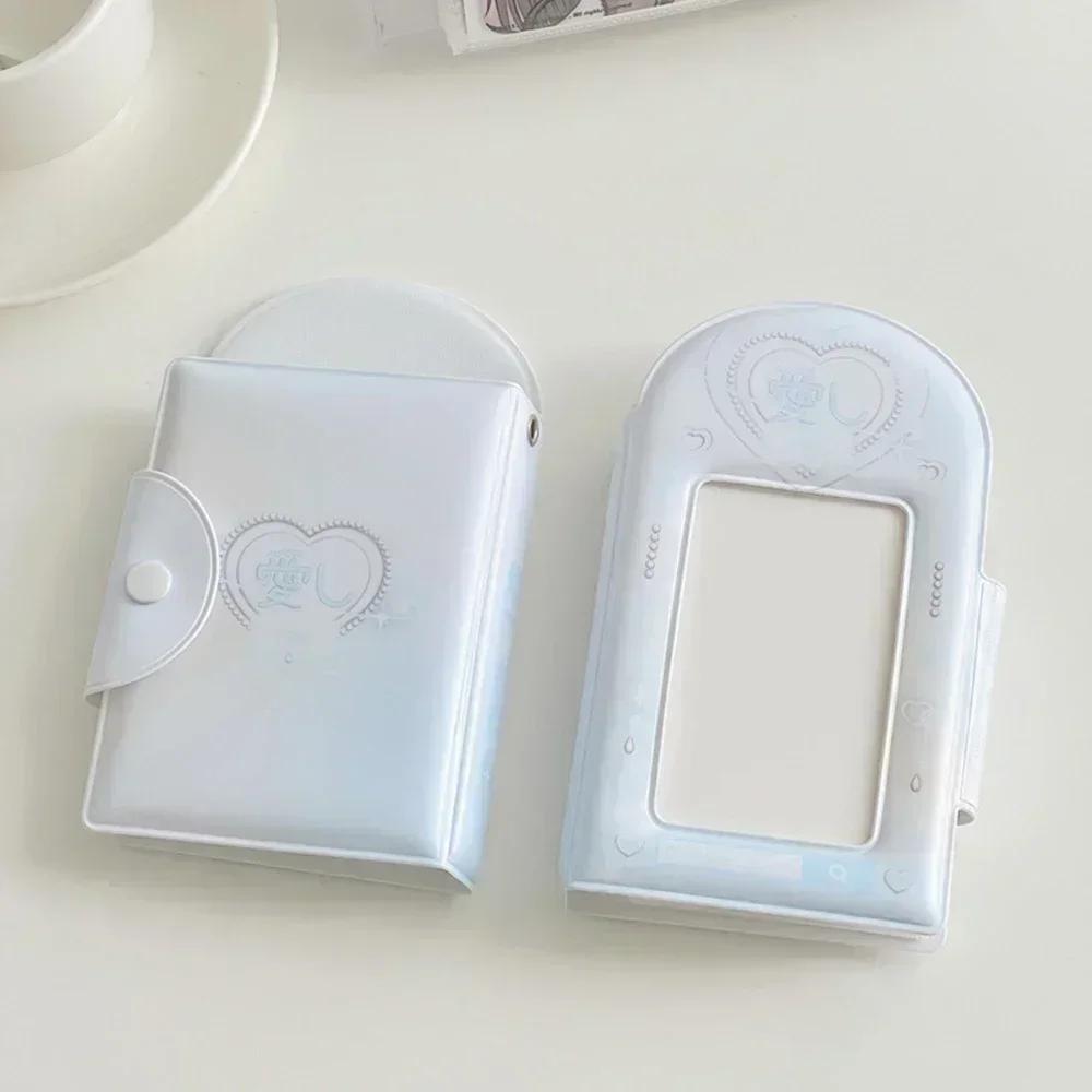 Three Inch Photo Album Pendant Card Storage Photocard Holder Sweet INS Hollow Photo Album Idol Card Collection Book Wholesale