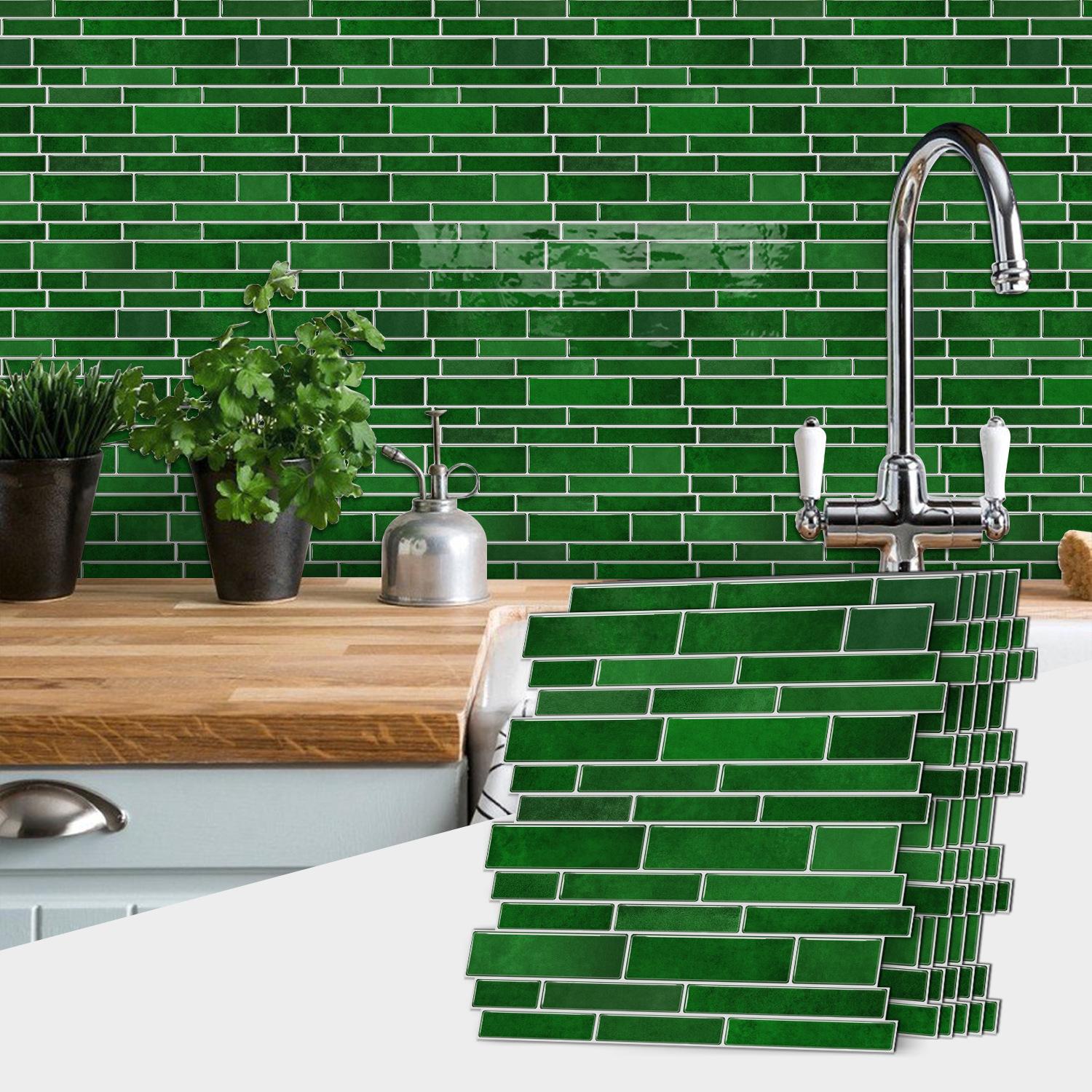 

Imitation Epoxy Special-Shaped Tile Sticker, Kitchen Stove Wall Sticker, Waterproof And Oil-Proof Pvc Self-Adhesive Room Transformation Wallpaper 1 piece