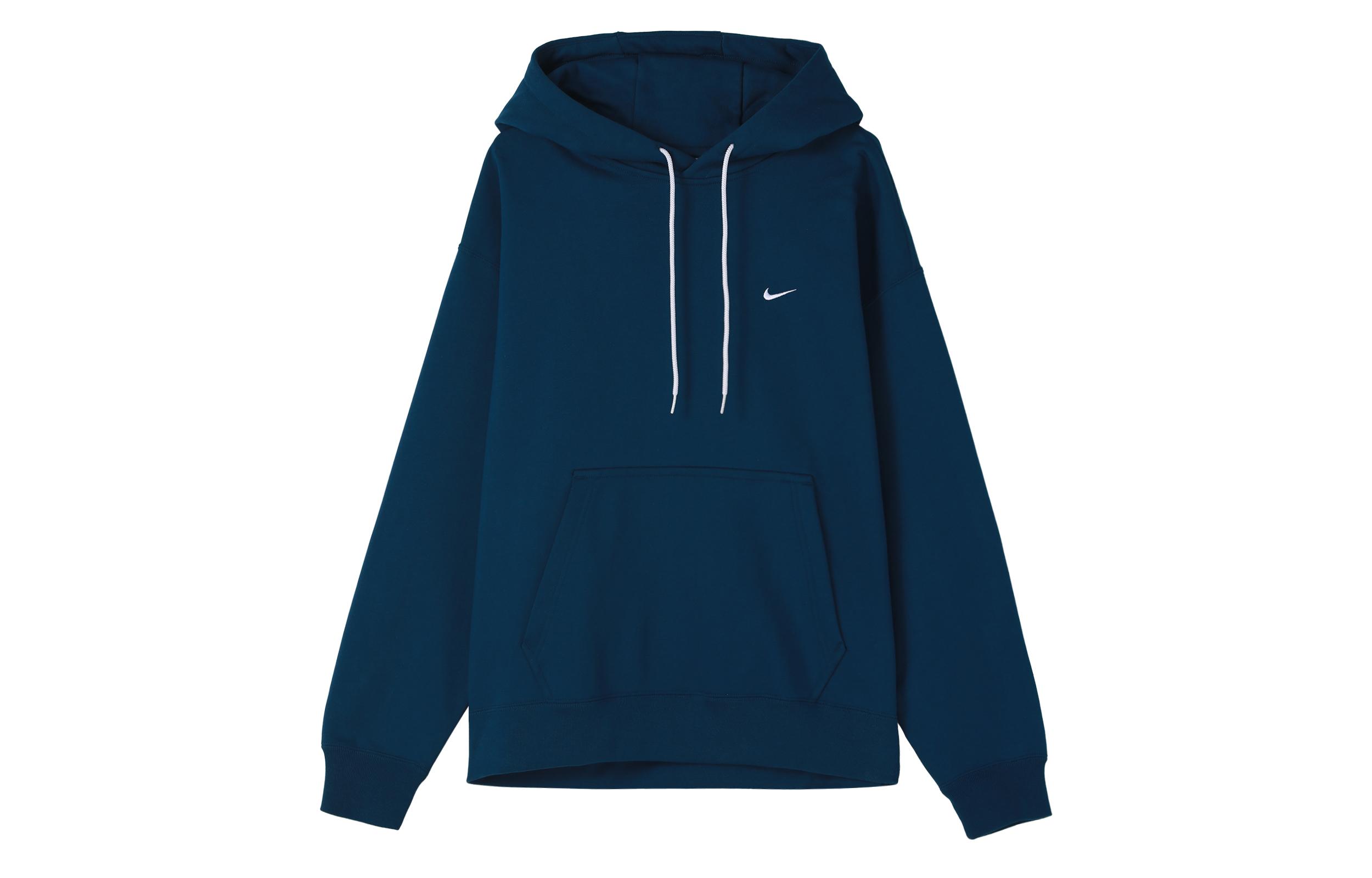 Nike Sweatshirts Unisex Blue Hooded Moderate Regular DA0316-460 M