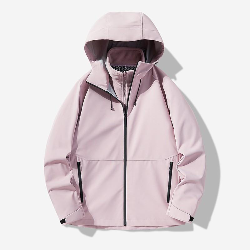 3-in-1 Waterproof Fleece Jacket Men Women Winter Outdoor Hiking Climbing Skiing