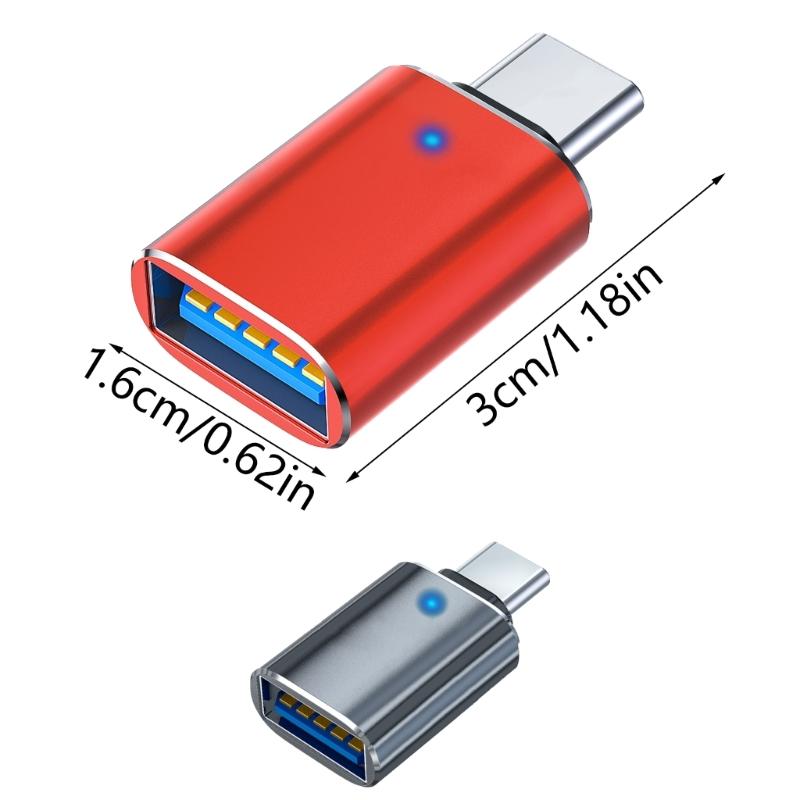Krótki adapter USB C do USB Adapter USB Ctype żeński do USB3.0 męski Złącza Adapter OTG do telefonu laptopów