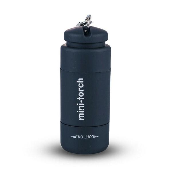 Led Mini Pocket Torch Lamp Portable USB  Charging Keychain Flashlight  LED Torch Rotary Switch Lamp Waterproof Keychain Light