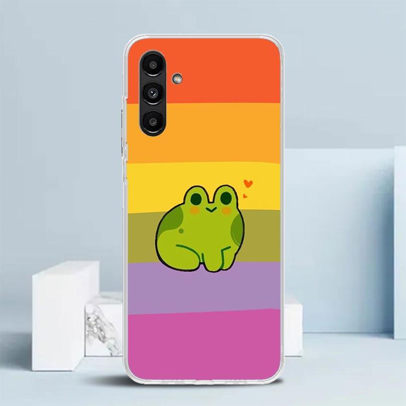 Cottagecore Frog Mushroom Kawaii Phone Case For Samsung Galaxy A17 A37 A57 A16 A15 A14 A13 A56 A55 A54 A53 A36 A35 A34 A33 A26 A
