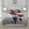 3Pcs 3D Floral Bedding Set Colorful Rose Duvet Cover Sets Flower Bed Linen Red Rose Design Custom King Queen Full Size 260X240