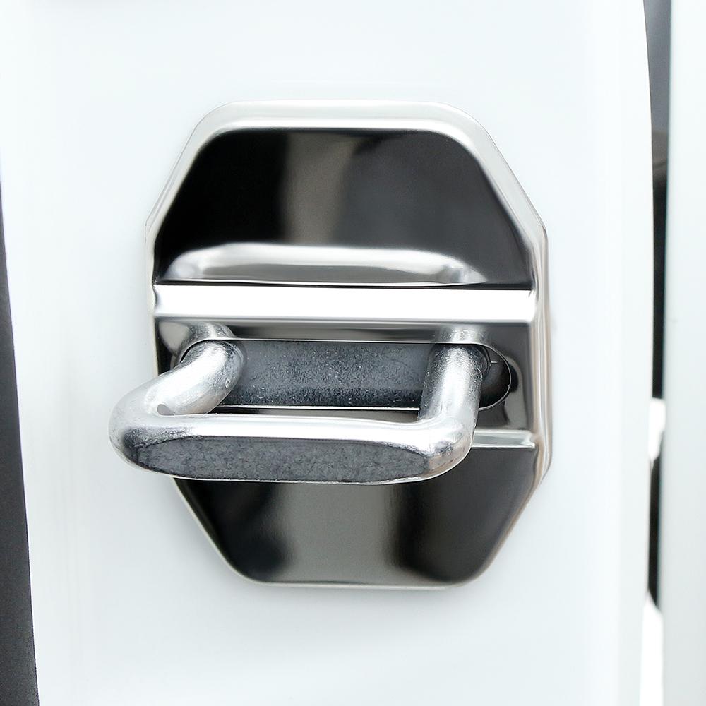 Buy 4pcs/set Stainless Steel Car door lock cover for Jeep Grand Cherokee Wrangler Compass