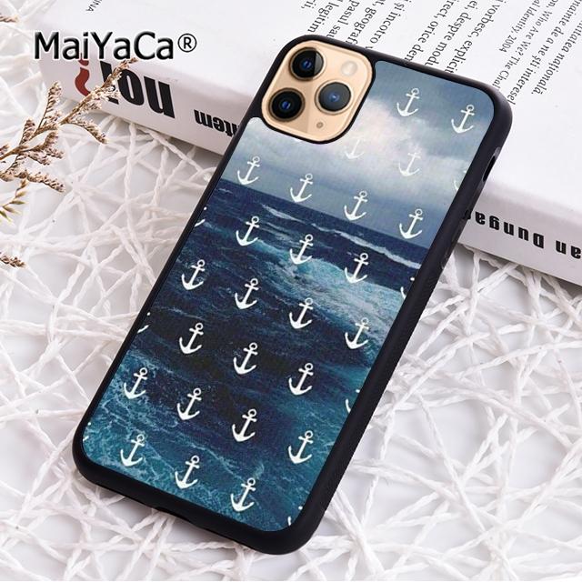 

MaiYaCa blue boat anchor Printing Drawing protection Phone Case For iPhone 17 Air 16 15 plus 11 12 13 14 pro max iPhone 11pro max