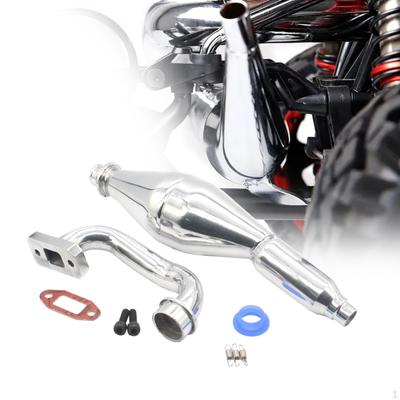 15003 Exhaust Joint Tubing Side Pipe,Spare 1/5 Scale RC Car Pipe for HSP