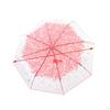 Clear Bladder Screen, Transparent Umbrella, Sweet, Light Women's Dome Foldable Umbrella for