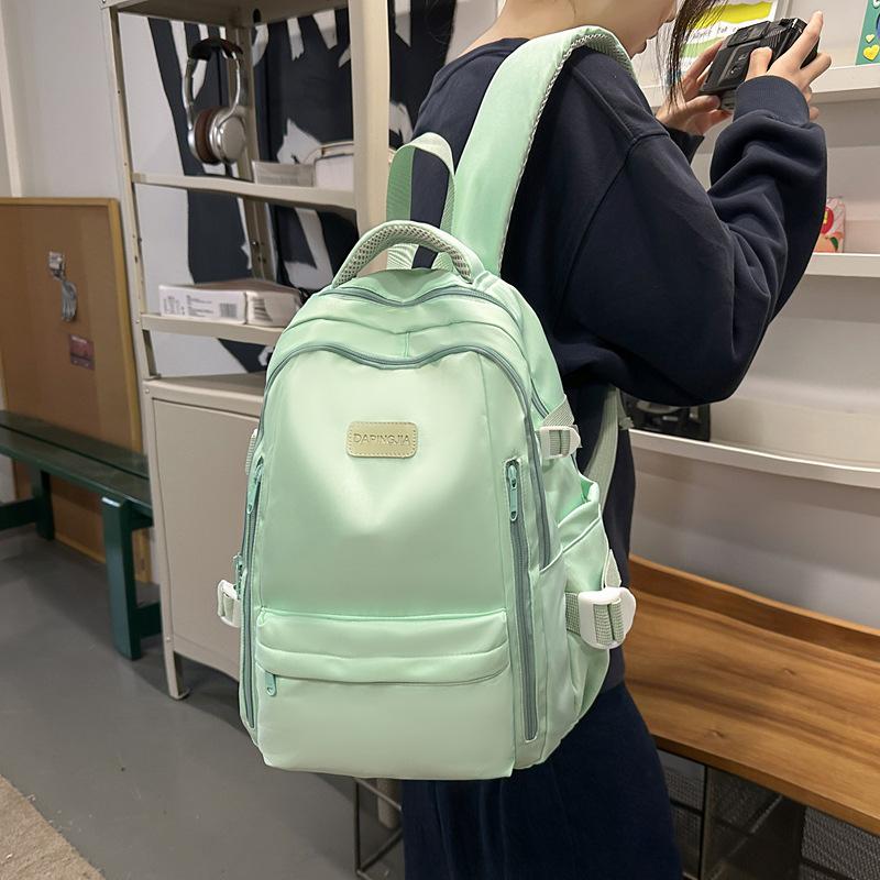 Large capacity backpack women's new backpack high-end college student schoolbag multi-pocket travel bag men
