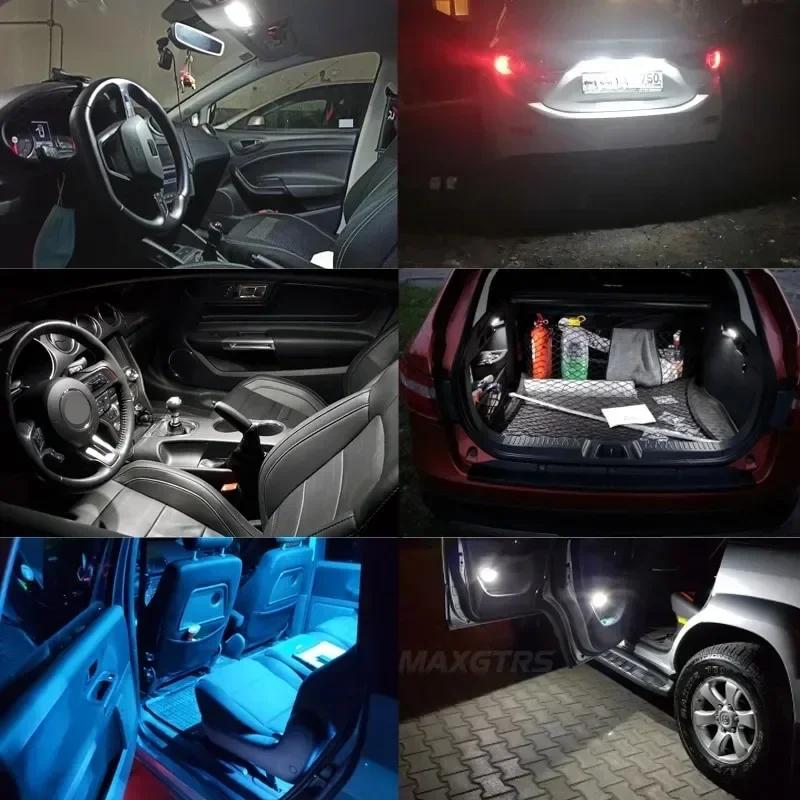 T10 W5W Led Canbus No Error Car Interior Side Light 5W5 12V 5W Auto License Plate Lamp Bulb Dome Read Light White Blue Red Amber