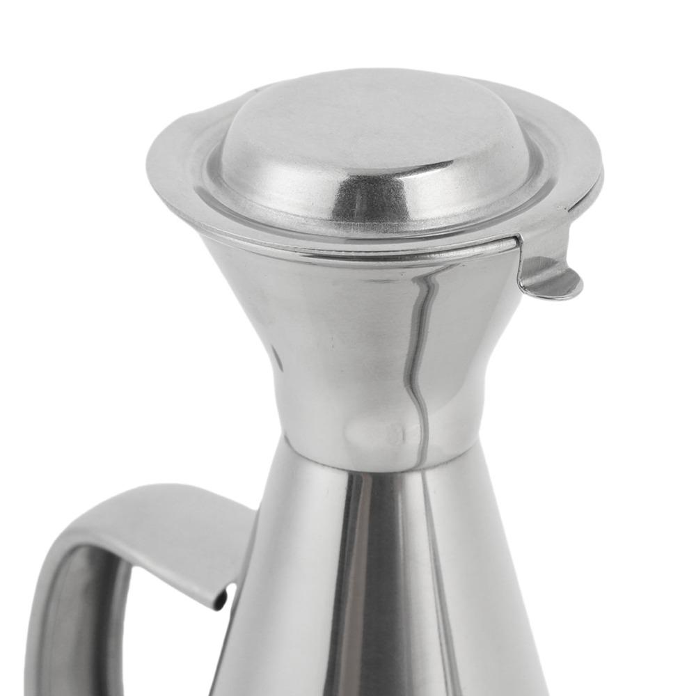 250ml/500ml Stainless Steel Oil Dispenser Oil Storage Container Soy Sauce Dispensing