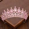 Vintage Barokke Koningin Kroon en Tiara Kristal Strass Kroon Bruids Diadeem Haar Sieraden Bruiloft Haaraccessoires Feest Tiara's