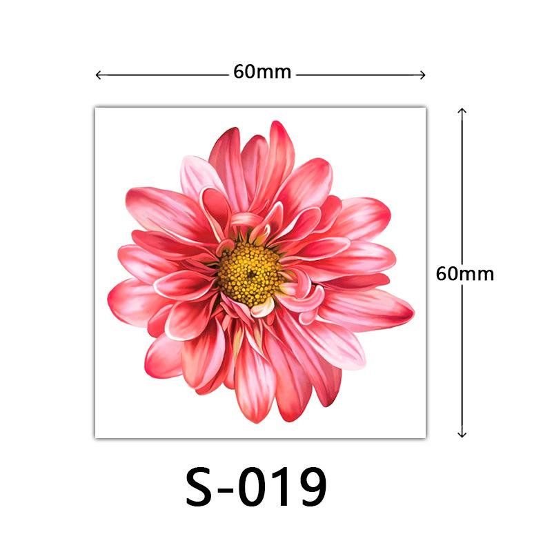Small Flower Tattoo Sticker Female 3D Color Tattoo Sticker Rose Lotus Butterfly Flower Tattoo