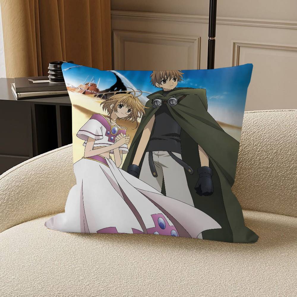 Anime T-Tsubasa Reservoir Chronicle Pillow Cover Sofa Cushion Cover Home Room Decoration Children Gift