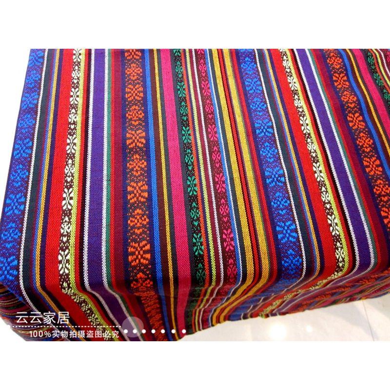 

Ethnic Style Tablecloth Thickened Yarn-Dyed Cotton Linen Yunnan Restaurant Bar Tablecloth Fabric Table Cloth Coffee Table Cloth Number 4 70*70cm