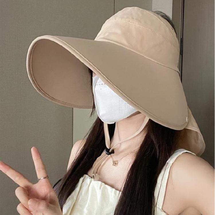 Wide Brims Sun Hat Sun Protective Spring Sun Hat Open Top Hat for Women Fishing