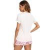 Womens Pajama Set Cute Cartoon Print Short Sleeve Top Tee+Shorts Nightwear Female Sleepwear Pjs Sets Two Piece Casual Loungewear
