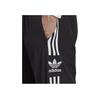 Adidas Originals Trefoil Brand Logo Striped Print Jogger Pants Men Bottoms Black IA6355