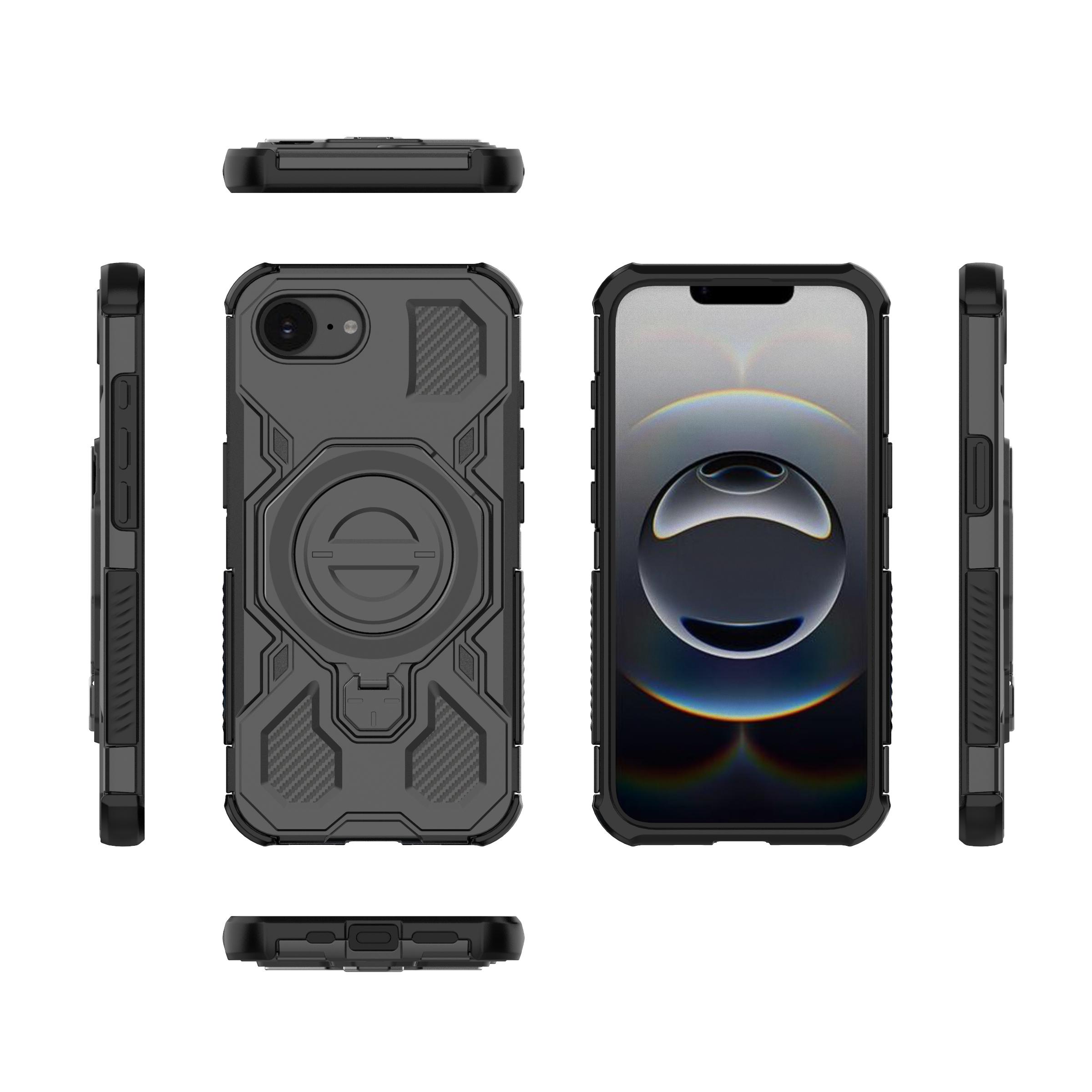 Для чехла iPhone 16e Для Чехла для iPhone 16e Чехол 360° защитный чехол Защита от падения со всех четырех углов Чехол для Apple iPhone 16e iPhone 16e чёрный