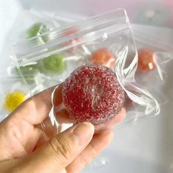 Shapeable Waxberry Stress Ball Anxiety Relief Textured Squeeze Ball Soft Stretchy Decompression Moldable Ball Pinch Fidget