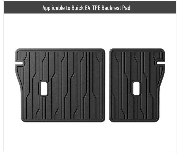 Eco-friendly Custom-fit Floor Mats Set for 2023 Buick E4: Includes TPE Trunk Mat & Seat Backrest Mat
