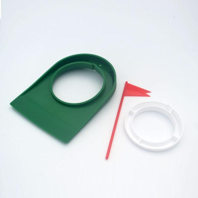 Light Weight Golf Practice Equipment Plastic Golf Putting Practice Cups Flags for Backyard and Camping Drills