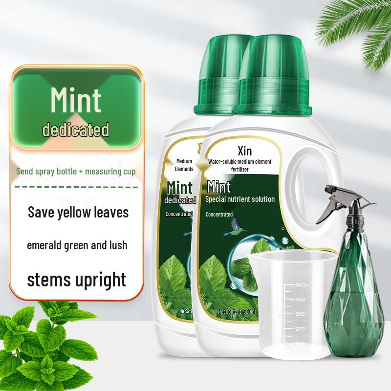 Organic Liquid Fertilizer for Hydroponic Mint and Potted Plants