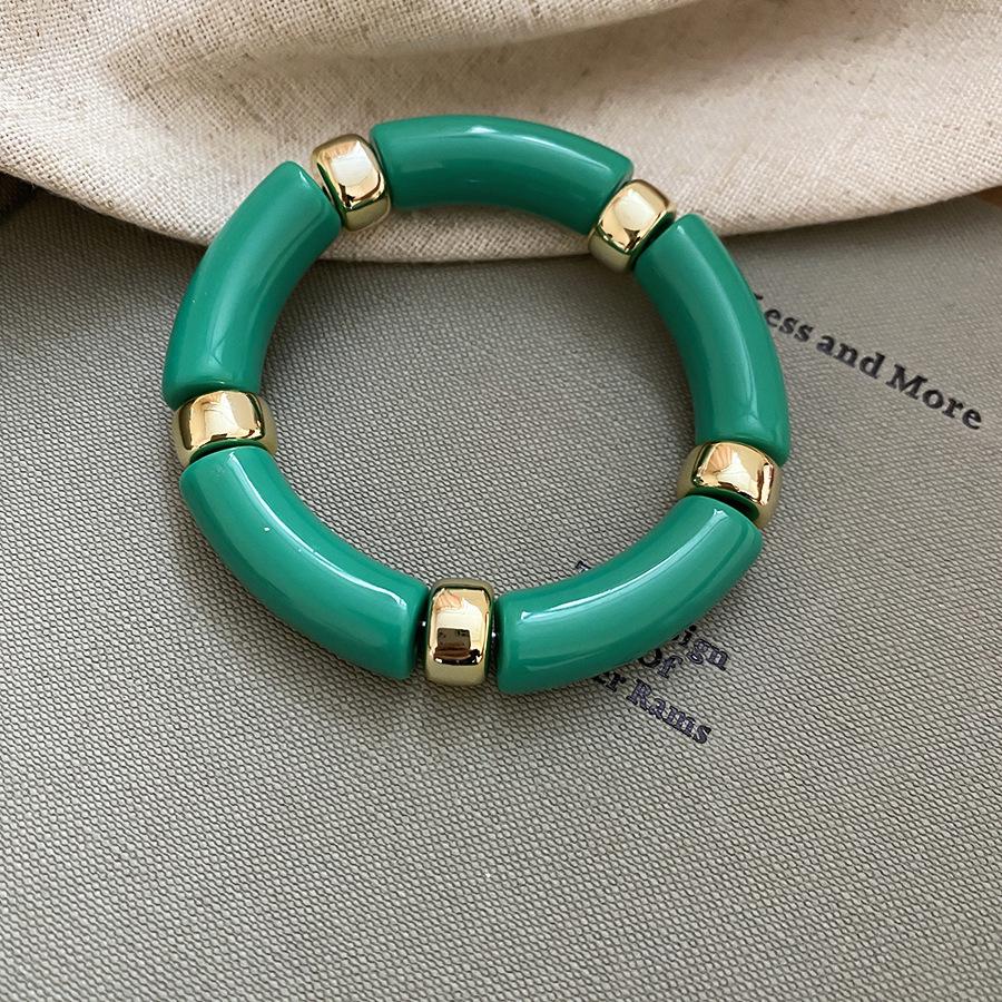 Brățară rotundă din acril cu îmbinare: Stil European & American la Modă, Design Versatil de Nișă