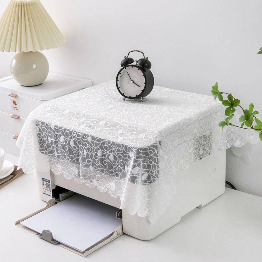 1Pcs Lace Fax Machine Dustproof Cover Universal Rice Cooker Protector Kitchen Office Supply