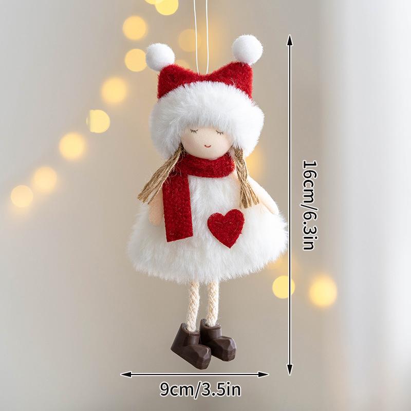 Christmas Doll Ornament Christmas Decoration 2025 Christmas Tree Hanging Pendant New Year Angel Doll Festival Gift for Children