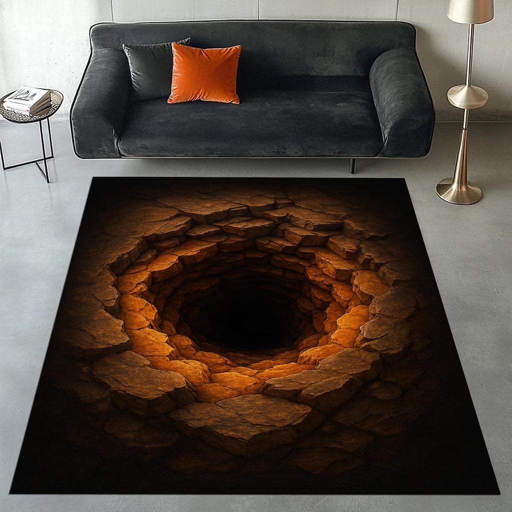 Ocean Vortex Rug, Stormy Sea Rug, Spiral Rug, 3D Effect Carpet, Nautical Area Rug, 3D Look Area Rug, 3D Look Sea Mat