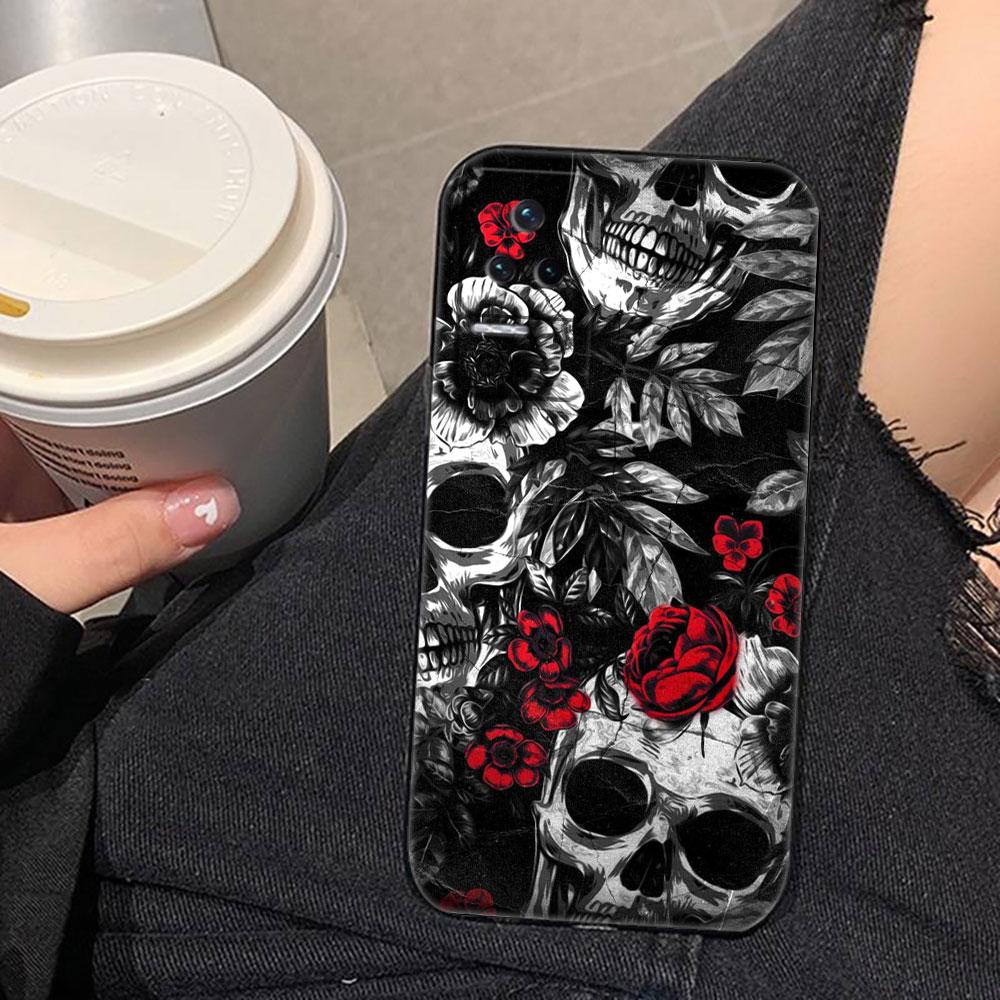 

Skull Flower Art Mexico Phone Case For Redmi K60 K40 K30 15 15C 14C 13C 12C 12 10 10C 9T 9C 9A 9 8 8A A1 A2 A3 Pro Plus Cover Redmi 9T