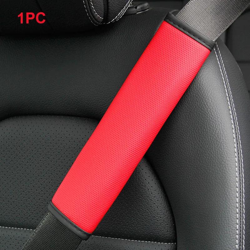 Car Seat Belt Cover Pore Pu Breathable Universal Auto Seat Belt Covers Cushion Protector Safety Belts Shoulder Protection