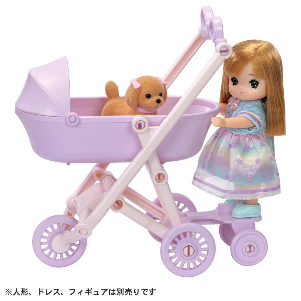 Takara Tomy Everyone Out and About Pretend Play Ages 3 and Up Licca-chan LF-11 3-Way! Stroller, Dress-Up, Toy,