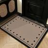 Entry Door Floor Mat Light Luxury Geometric Porch Scraping Mud Rubbing Soil Easy To Take Care Of Foot Pad Door Wear-Resistant Non-Slip Silk Ring Floor