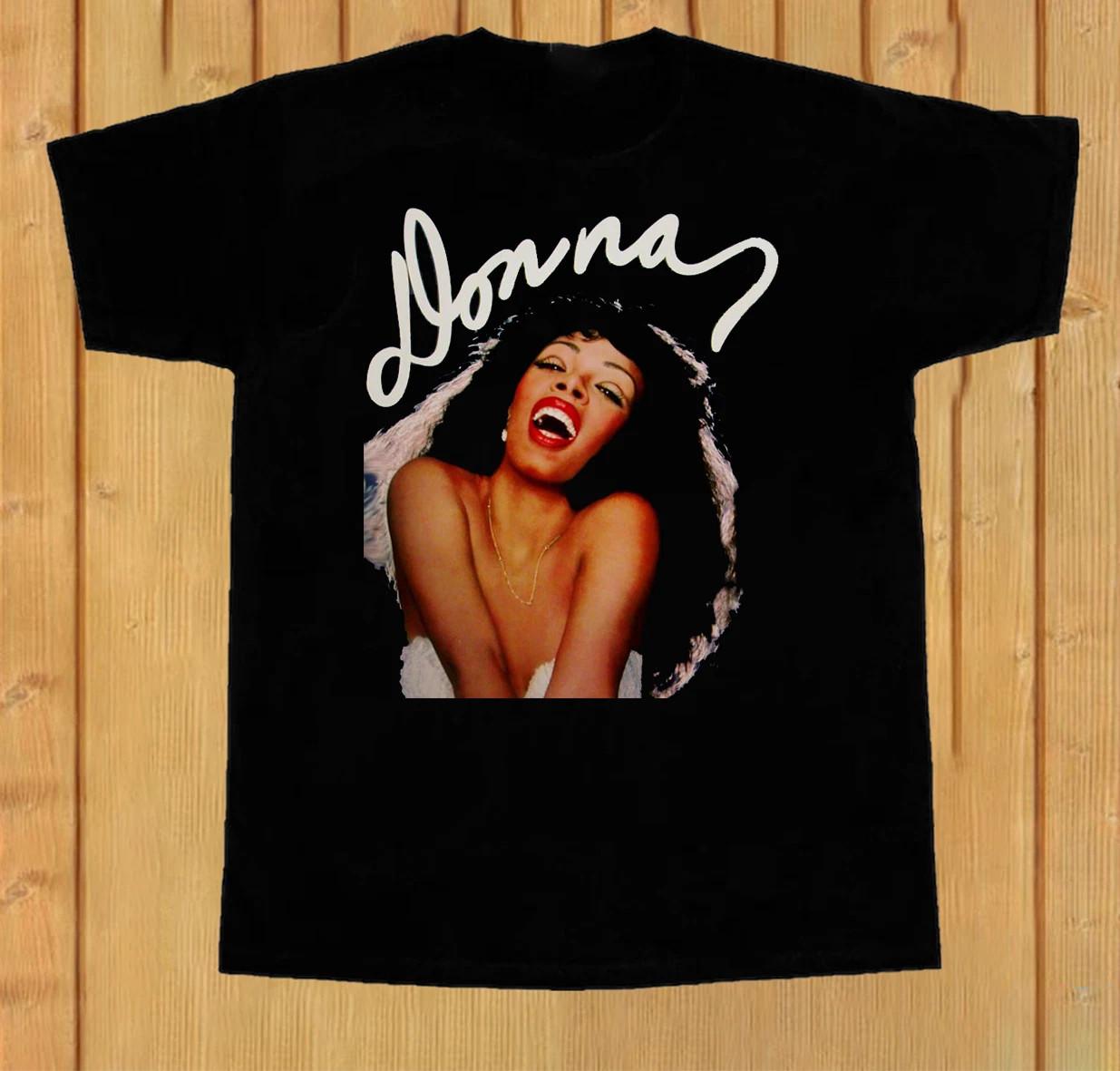 Donna Summer Album Concert Black Unisex T-Shirt All Size TU1627 XXXL