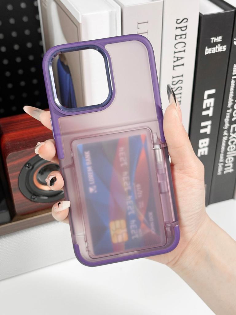 New Product for IPhone16 ProMax Card Case, Skin Friendly Feel, Card Insertion Anti Drop Protective Cover, Ins Style