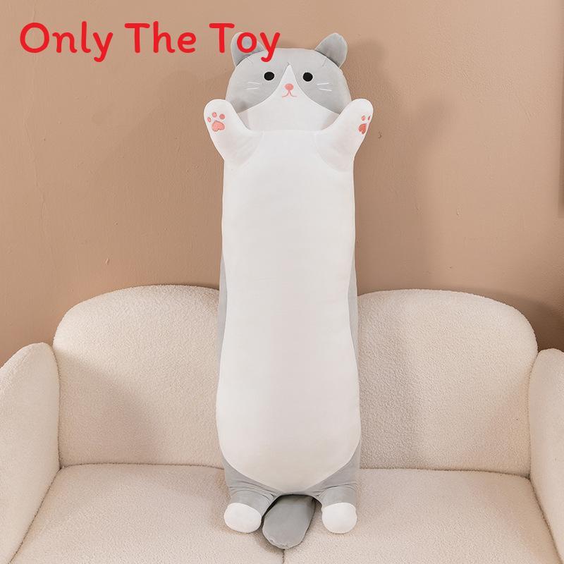 Plush Cat Pillow With Leghugging Design For Kids And Giftgiving