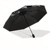 Yin Yang Cats Automatic Folding Umbrella  8 Ribs, Durable Iron Frame, Bright Color Pattern Compact Travel Umbrella, Suitable for Outdoor, Be