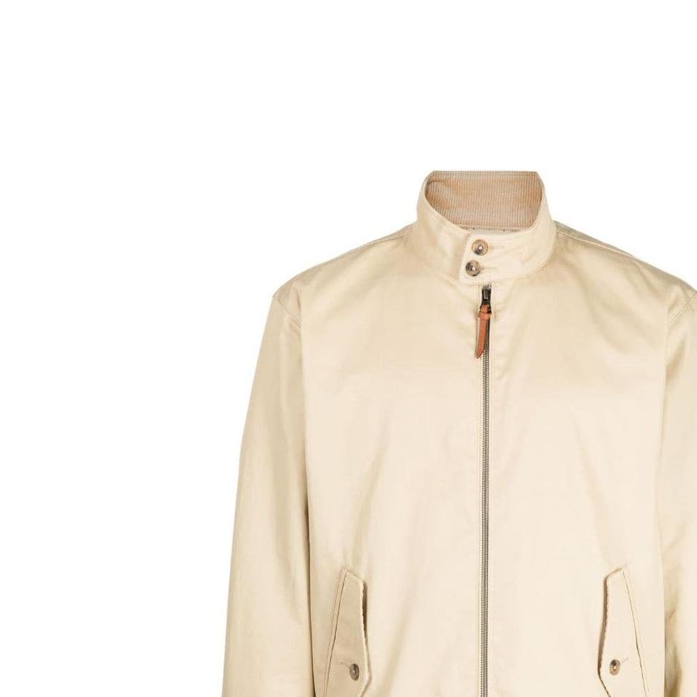Polo Ralph Lauren Solid Color High Neck Zip Jacket Men Jackets Beige 710869062-001