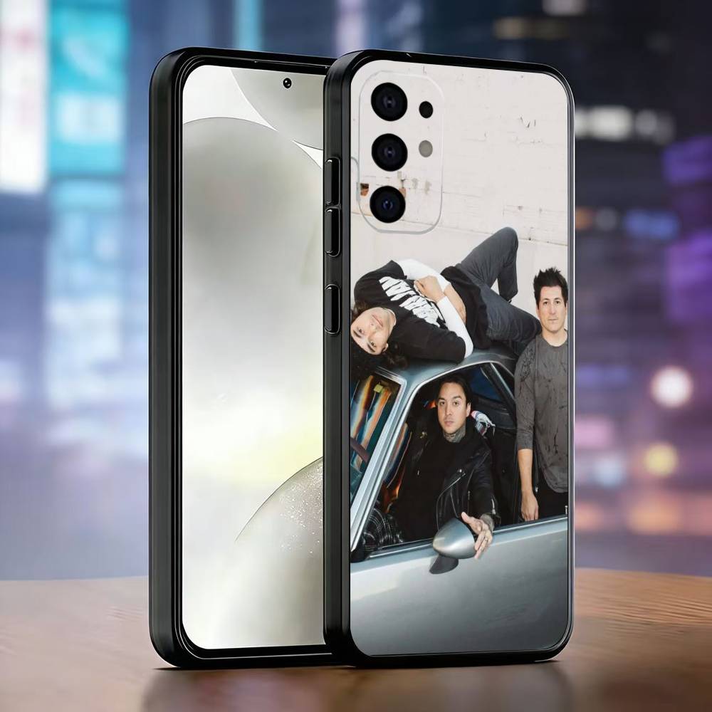 P-Pierce The Veil Band Phone Case For Samsung S25,S24,S21,S22,S23,S30,Ultra,S20,Plus,Fe,Lite,Note,10,Black Cover