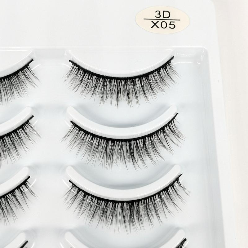 3D False Eyelashes - 10 Pairs of Soft, Natural Curling, Multi-layered 3D Lashes