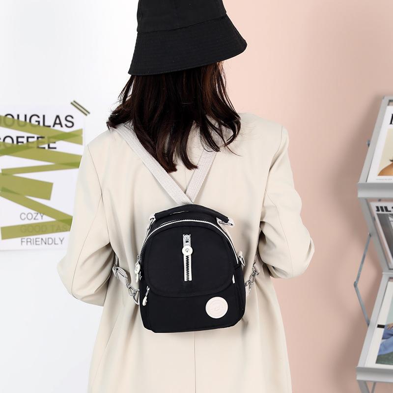 New Women's Shoulder Bag Simple Multi-functional Backpack Outdoor Leisure Large Capacity Fashion Contrasting Messenger Bag