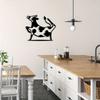 Dancing Cow Metal Wall Art Farmhouse Decor Sculpture Gift