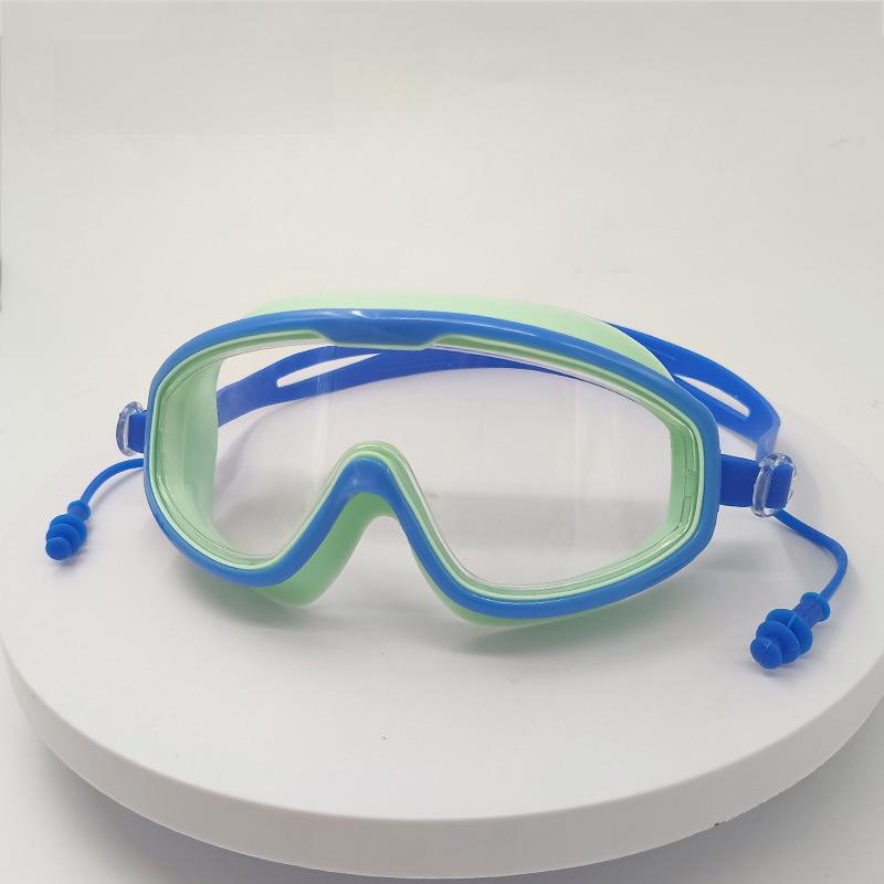 Unisex plavecké brýle s velkou obroučkou a ochranou proti krátkozrakosti – nepromokavé, s vysokým rozlišením, vodotěsné