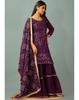 Indian Pakistani Sharara Kurta Dupatta Set Bollywood Top Tunic Kurti Salwar Kameez Punjabi Suit