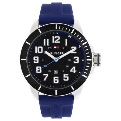 

Tommy Hilfiger Men s Watch 1791537 Black Navy Rubber
