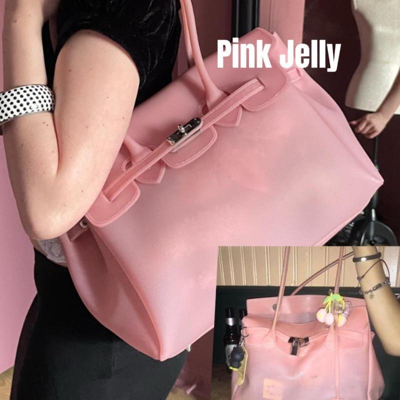 Li nuova estate nuova kiiikiii borsa in gelatina borsa a shopper borsa a tracolla grande capacità borsa da ascella