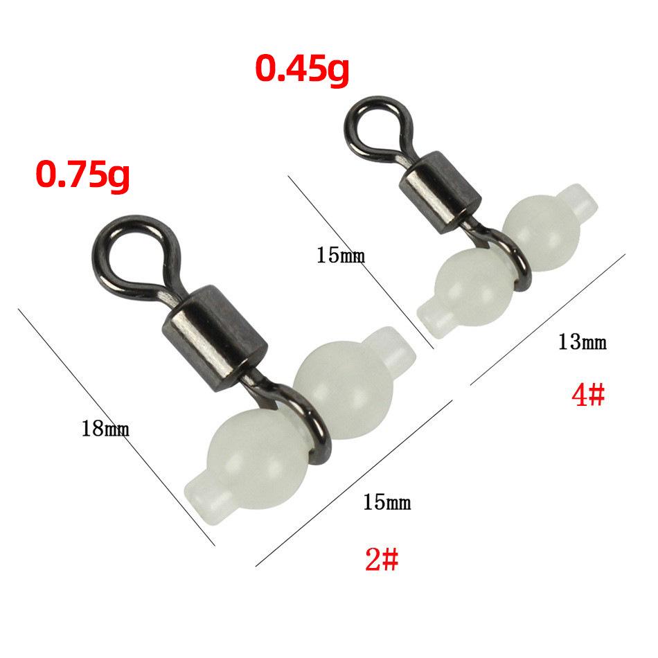 Luminous Swivel Hook: 8-Shaped High-Speed Fishing Connector